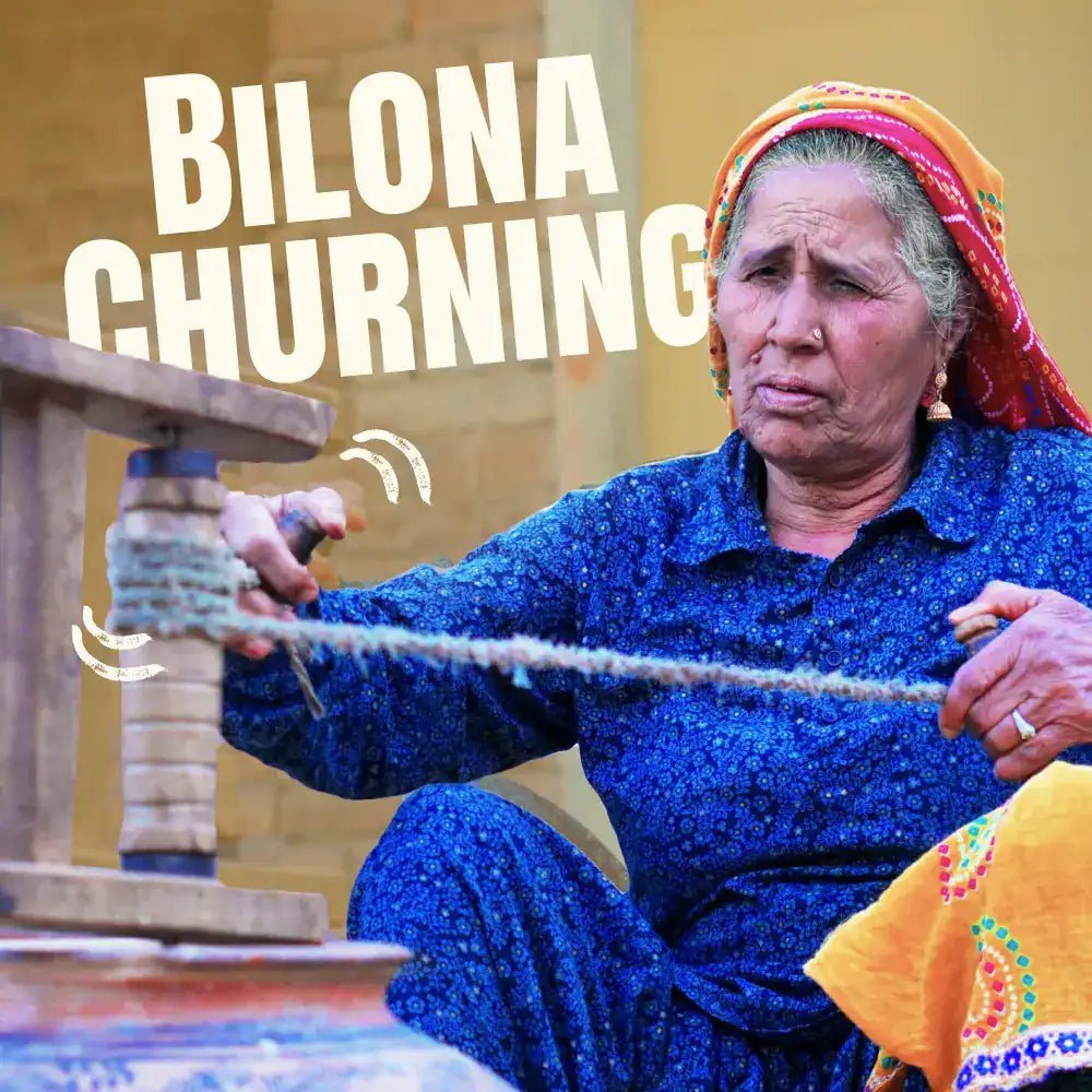 Traditional Bilona churning process