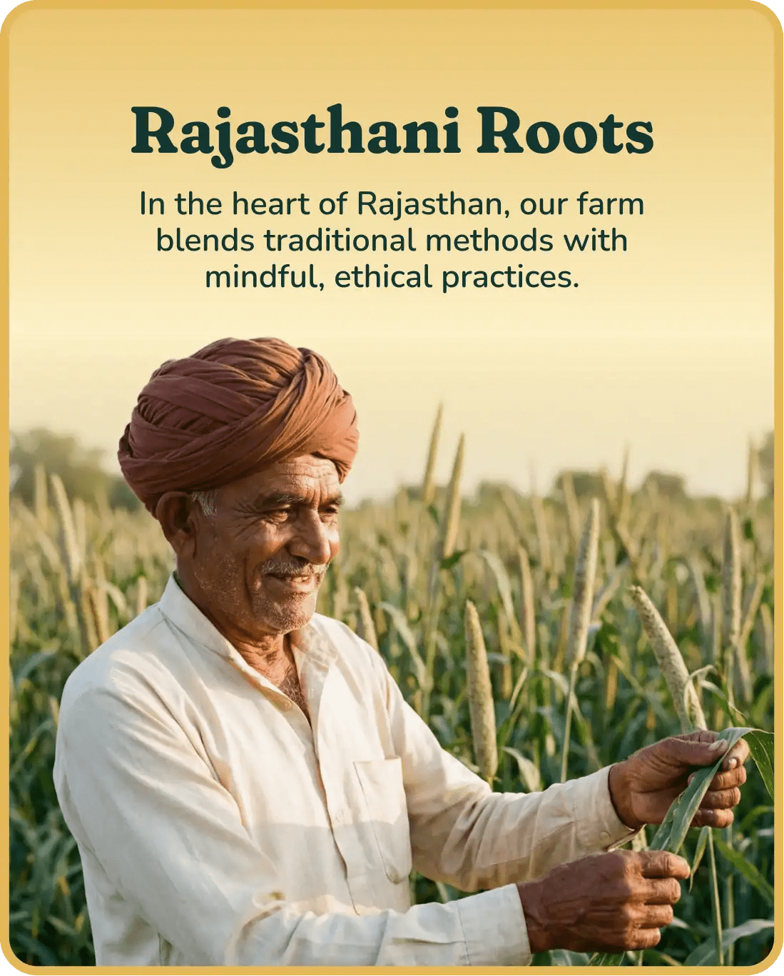 Traditional farm sourcing for Maati Naturals ghee